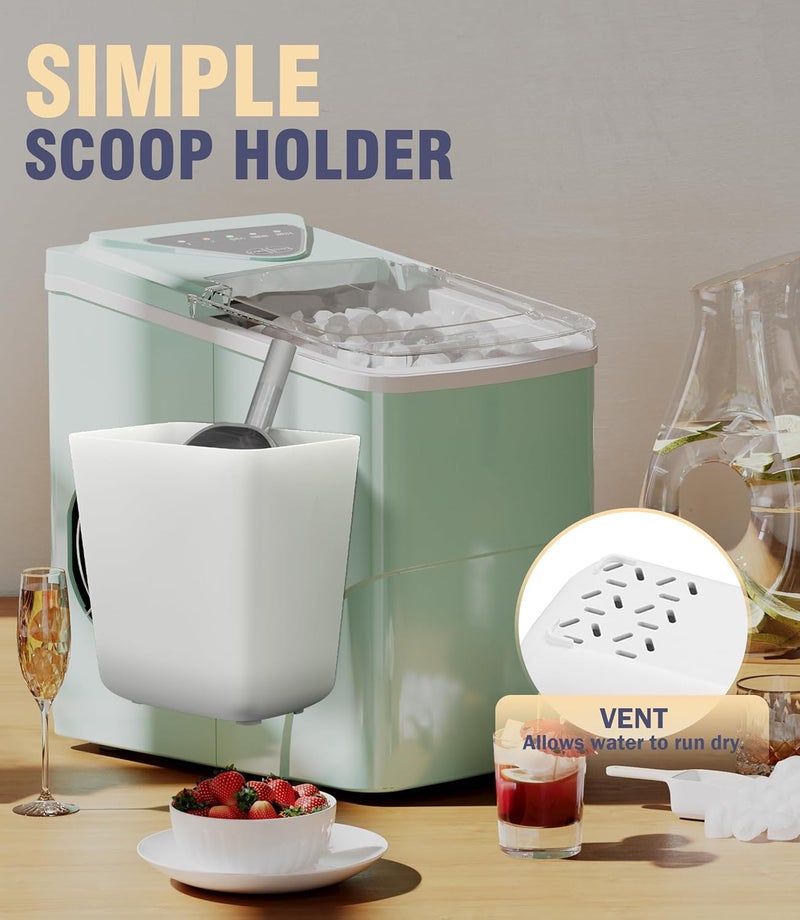 Neepanda Ice Scoop Holder for Ice Machine& Freezer, Large Magnetic Scoop Holder Fits Countertop Ice Makers, Ice Cream Scoops, Kitchen Food Scoops, L 5.5'' x W 3.54'' x H 5.9'' - Image 3